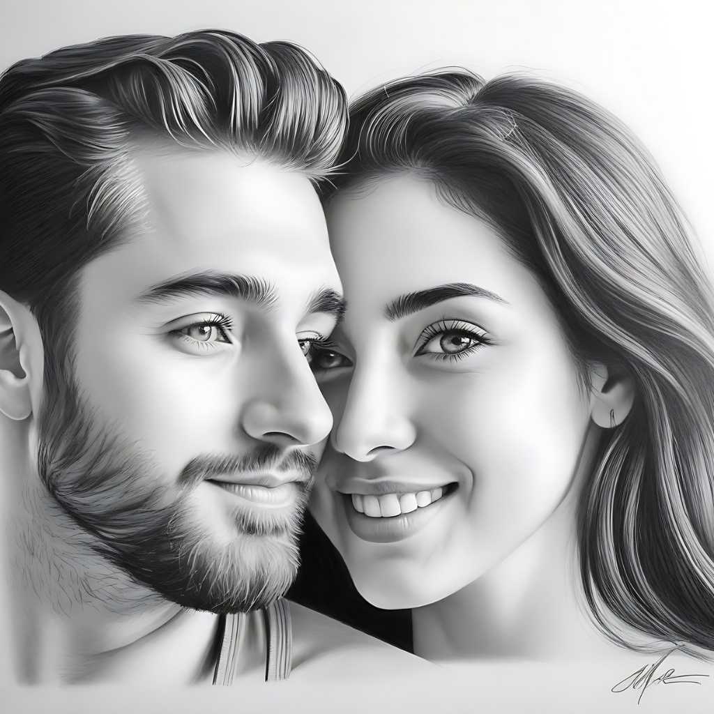 pencil drawing about love29