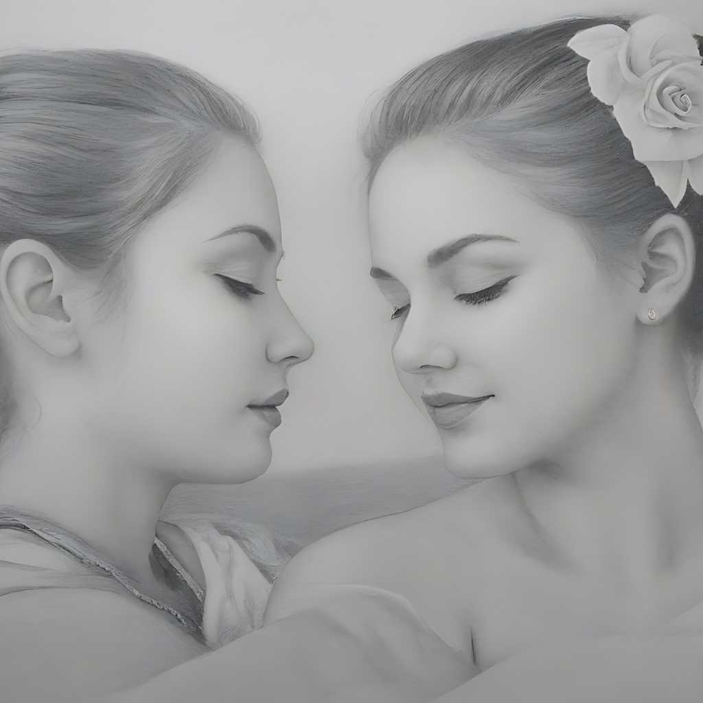 pencil drawing about love33