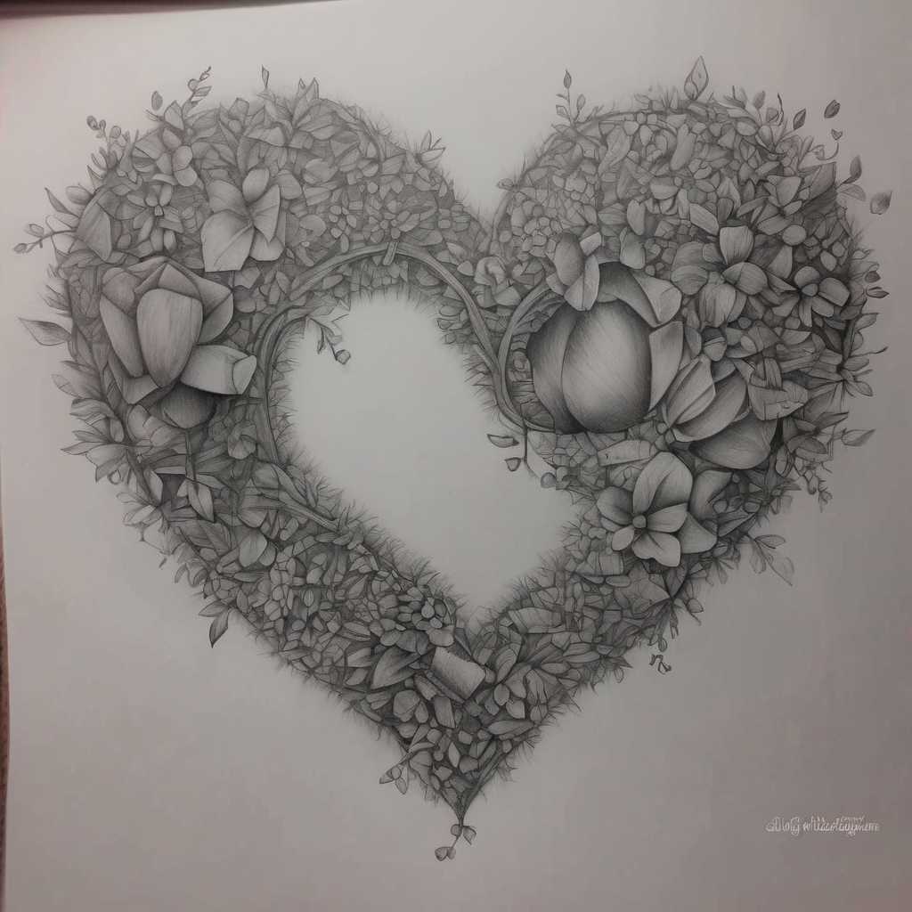 pencil drawing about love5
