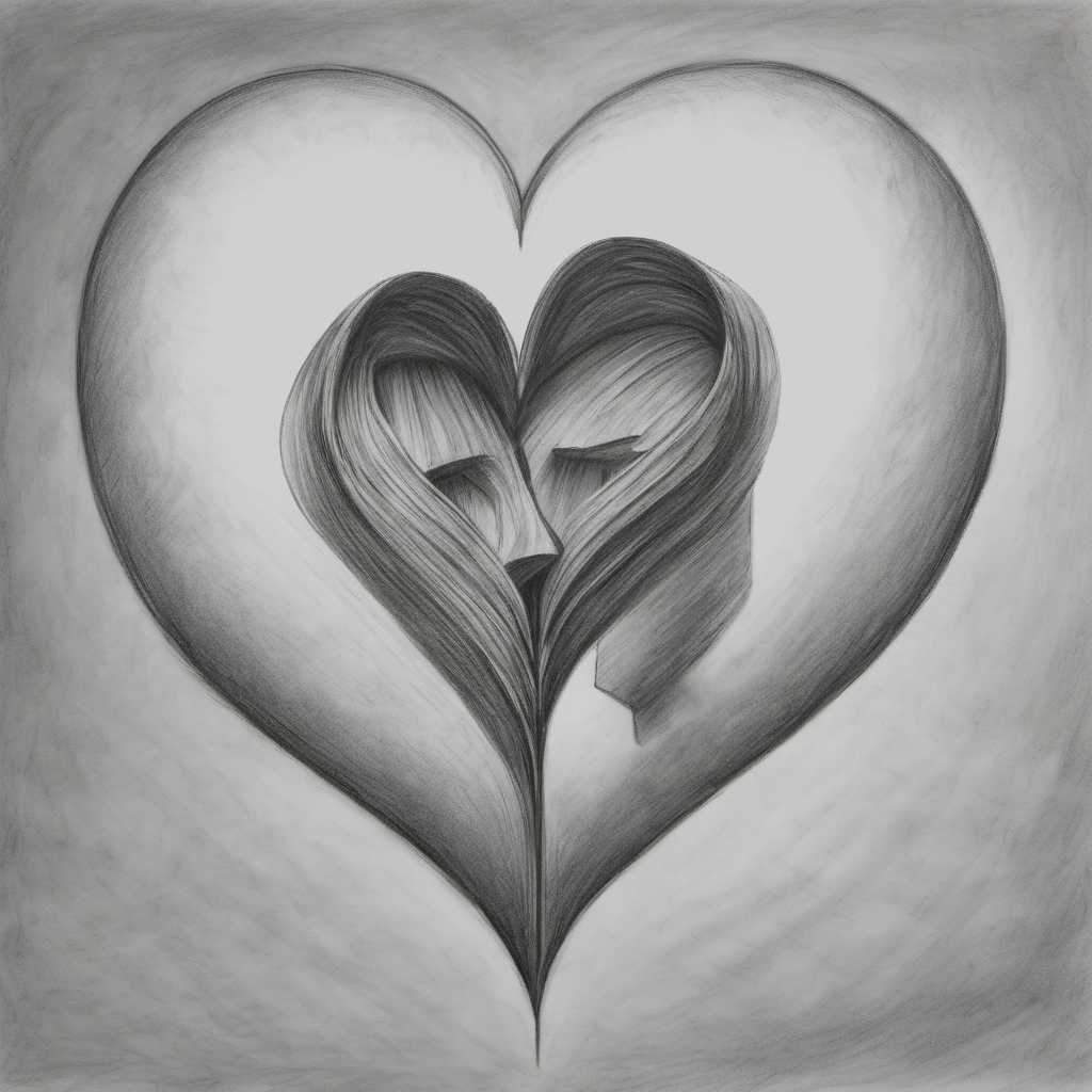 pencil drawing about love6