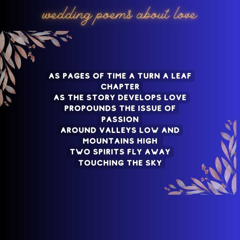 wedding poems about love english8